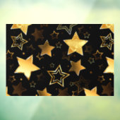 黄金の星とシームレスなパターン ウィンドウサイン (シート3)