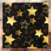 黄金の星とシームレスなパターン ウィンドウサイン (シート2)