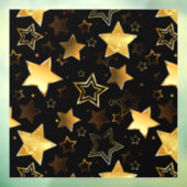 黄金の星とシームレスなパターン ウィンドウサイン (シート3)