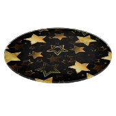 黄金の星とシームレスなパターン カッティングボード (角)