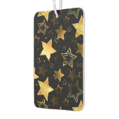 黄金の星とシームレスなパターン カーエアーフレッシュナー (左)