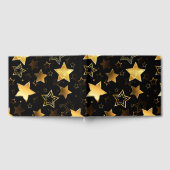 黄金の星とシームレスなパターン ゲストブック (全面)