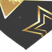 黄金の星とシームレスなパターン ショートテーブルランナー (コーナー)