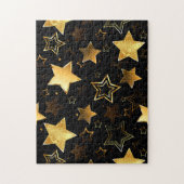 黄金の星とシームレスなパターン ジグソーパズル (縦)