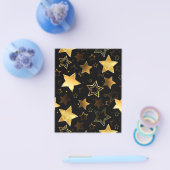 黄金の星とシームレスなパターン チラシ (シングル)