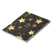 黄金の星とシームレスなパターン ノートパッド (回転)