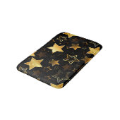 黄金の星とシームレスなパターン バスマット (アングル)