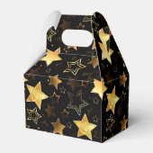 黄金の星とシームレスなパターン フェイバーボックス (裏面サイド)