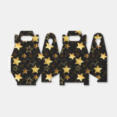 黄金の星とシームレスなパターン フェイバーボックス (折り畳みなし)