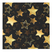 黄金の星とシームレスなパターン フォトキューブ (正面)