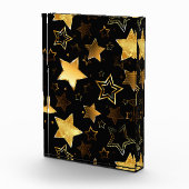 黄金の星とシームレスなパターン フォトブロック (右)