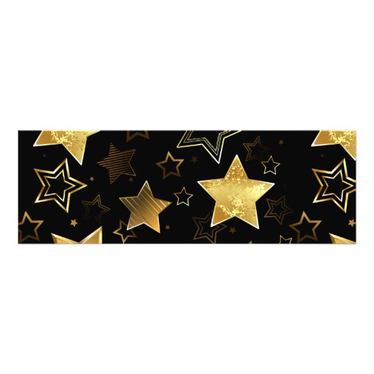 黄金の星とシームレスなパターン フォトプリント            (正面)