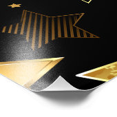 黄金の星とシームレスなパターン フォトプリント            (角)