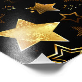 黄金の星とシームレスなパターン フォトプリント            (角)