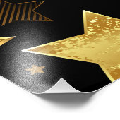 黄金の星とシームレスなパターン フォトプリント            (角)