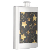 黄金の星とシームレスなパターン フラスク (右)