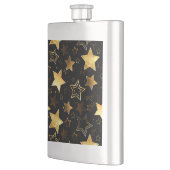 黄金の星とシームレスなパターン フラスク (左)