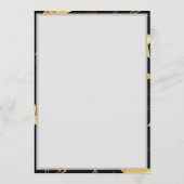 黄金の星とシームレスなパターン プログラム (裏面)