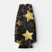 黄金の星とシームレスなパターン ボトルクーラー (裏面)