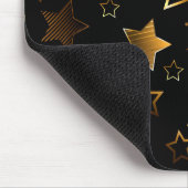 黄金の星とシームレスなパターン マウスパッド (コーナー)