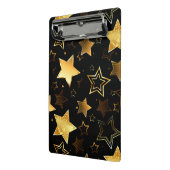 黄金の星とシームレスなパターン ミニクリップボード (アングル2)