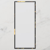 黄金の星とシームレスなパターン メニュー (裏面)