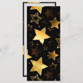 黄金の星とシームレスなパターン メニュー (正面/裏面)