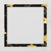 黄金の星とシームレスなパターン メニュー (裏面)