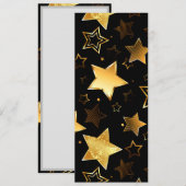 黄金の星とシームレスなパターン メニュー (正面/裏面)