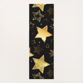 黄金の星とシームレスなパターン ヨガマット (裏面)