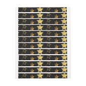 黄金の星とシームレスなパターン ラップアラウンドラベル (シート)