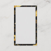 黄金の星とシームレスなパターン ロイヤリティカード (裏面)