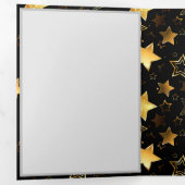 黄金の星とシームレスなパターン 三つ折りプログラム (内部最初)