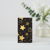 黄金の星とシームレスなパターン 予約カード (スタンド正面)