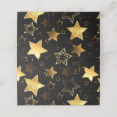 黄金の星とシームレスなパターン 予約カード (外部開封)