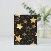 黄金の星とシームレスなパターン 出欠カード (スタンド正面)