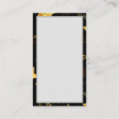 黄金の星とシームレスなパターン 割引カード (裏面)