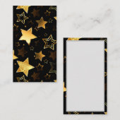 黄金の星とシームレスなパターン 割引カード (正面/裏面)