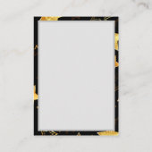 黄金の星とシームレスなパターン 紹介カード (裏面)