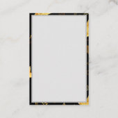 黄金の星とシームレスなパターン 紹介カード (裏面)