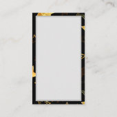 黄金の星とシームレスなパターン 紹介カード (裏面)