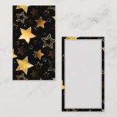 黄金の星とシームレスなパターン 紹介カード (正面/裏面)