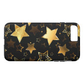 黄金の星とシームレスなパターン Case-Mate iPhoneケース (裏面(横))