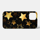 黄金の星とシームレスなパターン Case-Mate iPhoneケース (裏面 (横))