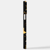 黄金の星とシームレスなパターン iPhoneケース (右側面)