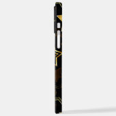 黄金の星とシームレスなパターン iPhoneケース (左側面)