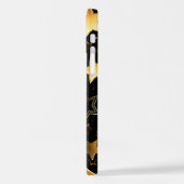 黄金の星とシームレスなパターン iPhoneケース (左側面)