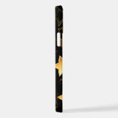 黄金の星とシームレスなパターン iPhoneケース (右側面)