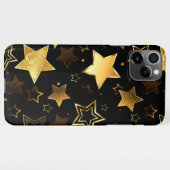 黄金の星とシームレスなパターン iPhoneケース (裏面横)