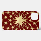 黄金の星のマトリックスが広がる円 Case-Mate iPhoneケース (裏面 (横))